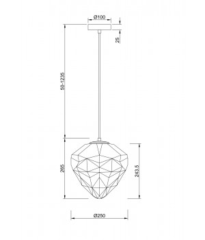 Подвесной светильник Maytoni P053PL-01BL-foto3