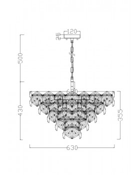 Подвесной светильник Freya FR1004PL-12CH-foto2
