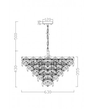 Подвесной светильник Freya FR1004PL-12CH-foto2