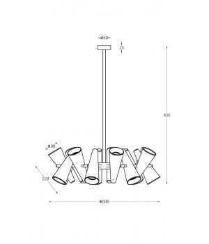 Подвесной светильник Maytoni MOD095PL-14W-foto4