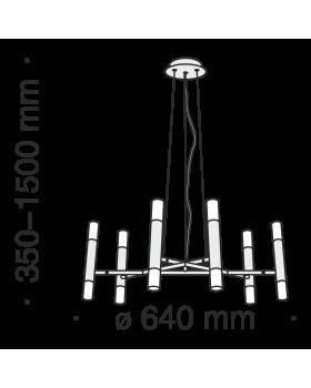 Подвесной светильник Maytoni MOD031PL-12B-foto2