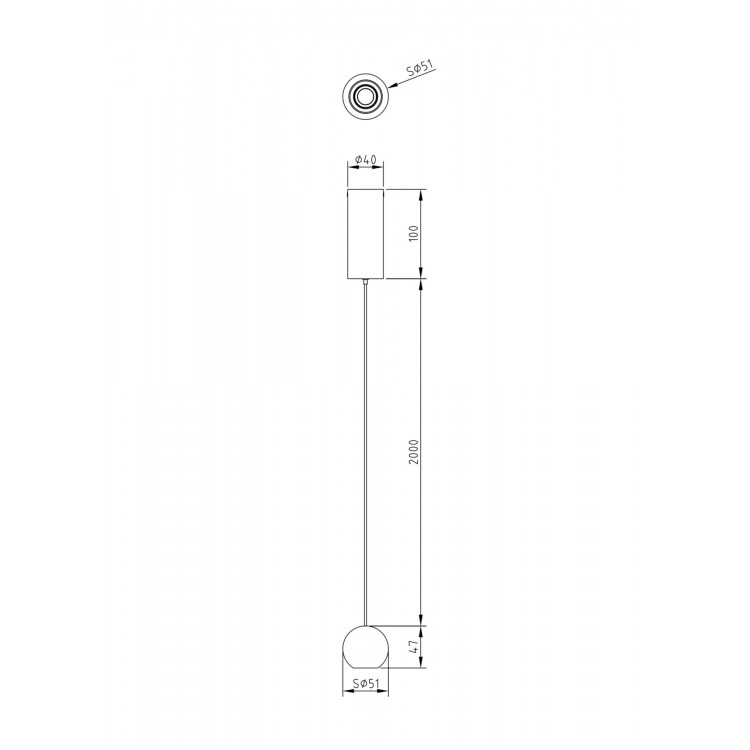 Подвесной светильник Technical P067PL-L5W3K