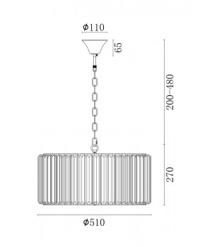 Подвесной светильник Freya FR1005PL-05SC-foto2