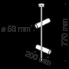 Потолочный светильник Technical C021CL-02B