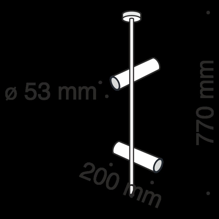 Потолочный светильник Technical C021CL-02B