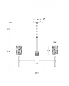 Люстра Freya FR5133PL-06CH-foto3