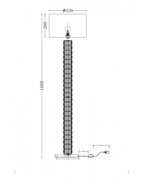 Напольный светильник (торшер) Maytoni DIA008FL-01CH-foto11