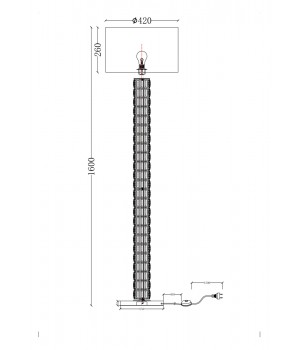 Напольный светильник (торшер) Maytoni DIA008FL-01CH-foto11
