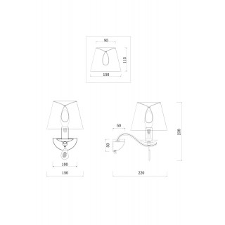 Настенный светильник (бра) Freya FR2001WL-01G-foto3