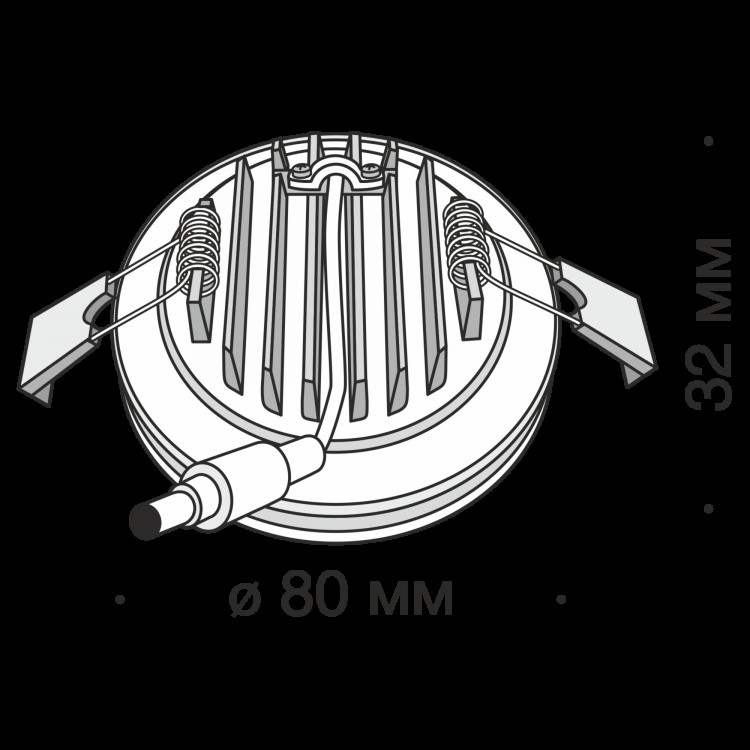 Встраиваемый светильник Technical DL303-L7B4K