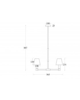 Подвесной светильник Maytoni MOD104PL-05B-foto3