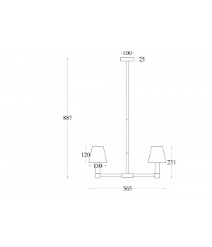 Подвесной светильник Maytoni MOD104PL-05B-foto3