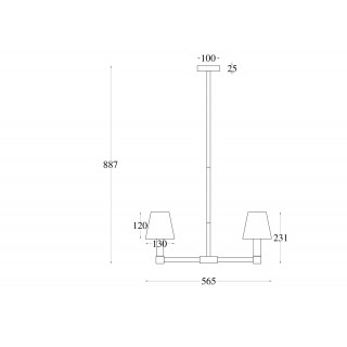 Подвесной светильник Maytoni MOD104PL-05B-foto3