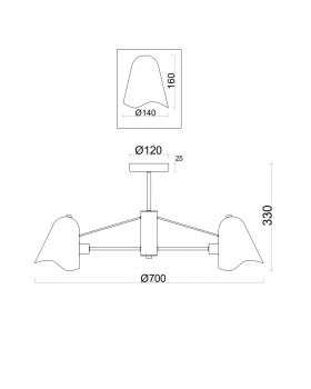 Люстра Freya FR5037PL-05S-foto2