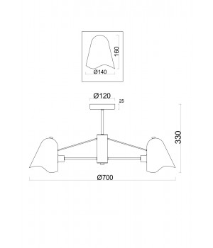 Люстра Freya FR5037PL-05S-foto2