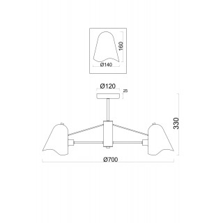 Люстра Freya FR5037PL-05S-foto2