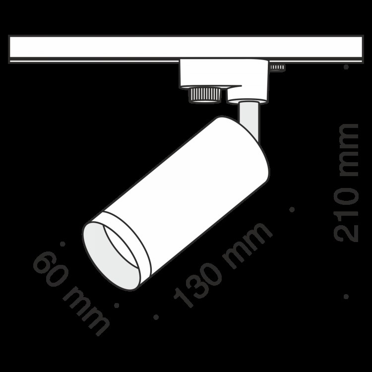 Трековый светильник Technical TR004-1-GU10-GF