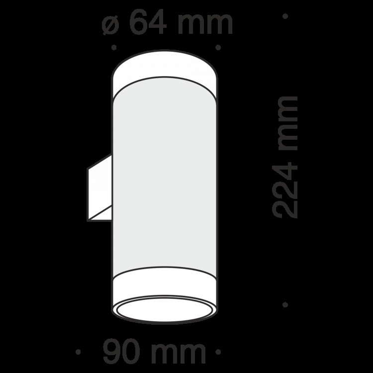 Настенный светильник (бра) Technical C027WL-L10B