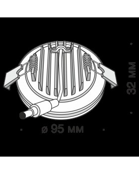 Встраиваемый светильник Technical DL303-L12B4K-foto3