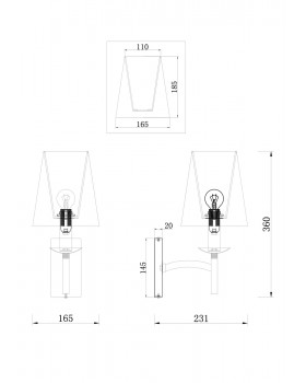 Настенный светильник (бра) Maytoni MOD076WL-01N-foto2