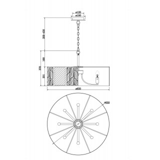 Подвесной светильник Maytoni MOD028PL-08CH-foto2