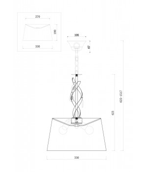 Подвесной светильник Freya FR2001PL-03G-foto2