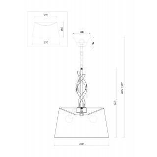 Подвесной светильник Freya FR2001PL-03G-foto2
