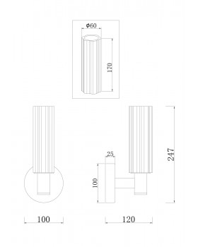 Настенный светильник (бра) Freya FR5167WL-01BS-foto16