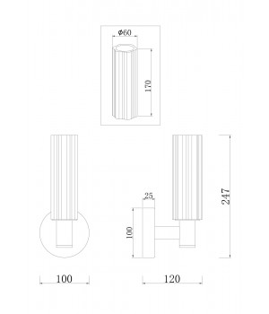 Настенный светильник (бра) Freya FR5167WL-01BS-foto16