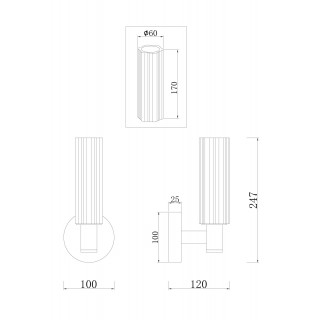 Настенный светильник (бра) Freya FR5167WL-01BS-foto16