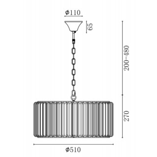 Подвесной светильник Freya FR1005PL-05G-foto3