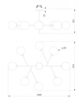 Люстра Freya FR5115PL-08BZ-foto2