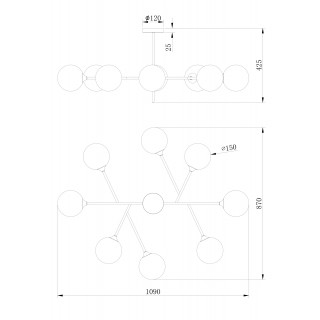Люстра Freya FR5115PL-08BZ-foto2