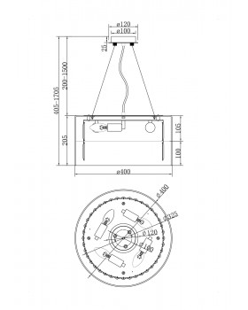 Подвесной светильник Maytoni MOD313PL-04CH-foto7