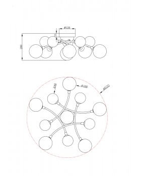 Потолочный светильник Freya FR5116CL-11BS-foto2