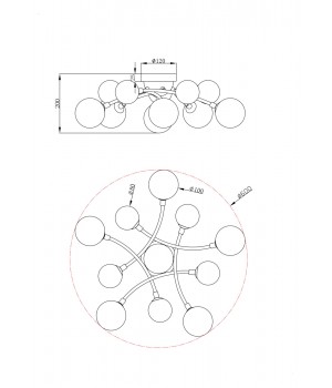 Потолочный светильник Freya FR5116CL-11BS-foto2