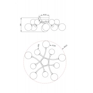 Потолочный светильник Freya FR5116CL-11BS-foto2