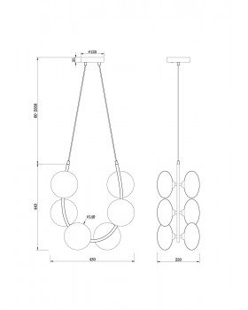 Люстра Freya FR4005PL-06B2-foto3