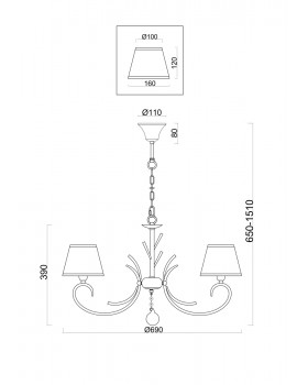 Люстра Freya FR2013PL-05G-foto2