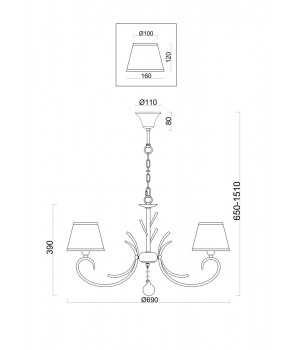 Люстра Freya FR2013PL-05G-foto2