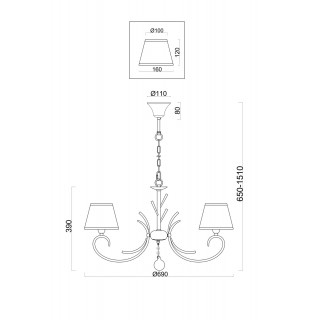 Люстра Freya FR2013PL-05G-foto2