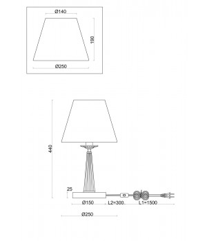 Настольный светильник Freya FR2027TL-01BS-foto2