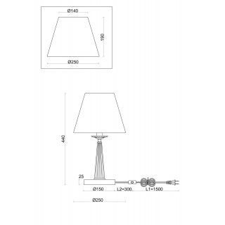 Настольный светильник Freya FR2027TL-01BS-foto2