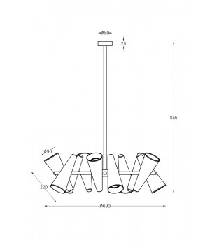 Подвесной светильник Maytoni MOD095PL-10W-foto5