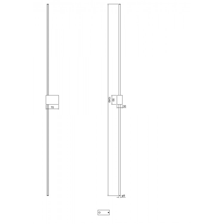 Настенный светильник (бра) Technical C071WL-L12GB3K