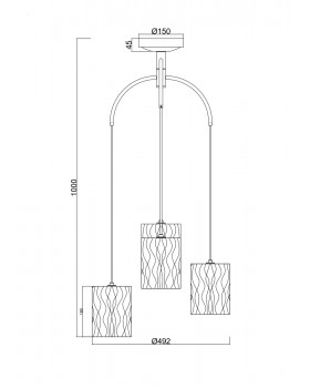 Подвесной светильник Maytoni MOD042PL-04BS-foto2
