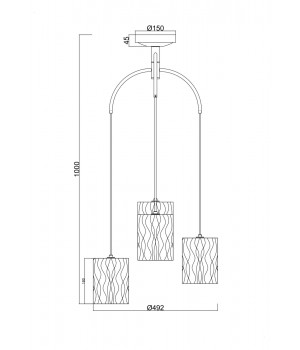 Подвесной светильник Maytoni MOD042PL-04BS-foto2
