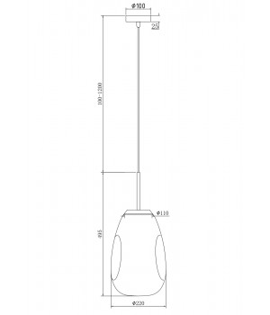 Подвесной светильник Maytoni P013PL-01G-foto5
