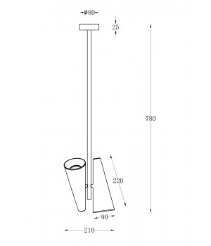 Подвесной светильник Maytoni MOD095PL-02W-foto2