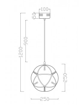 Подвесной светильник Freya FR5099PL-L6CH-foto2